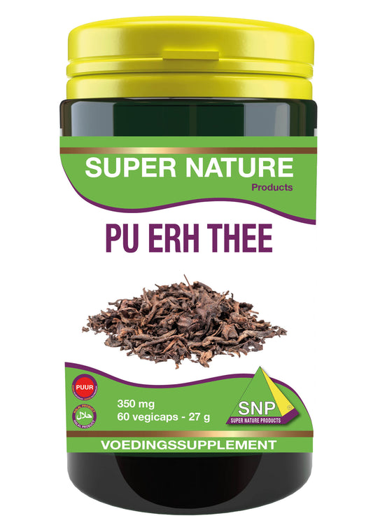 SNP Pu erh thee 350mg puur 60 Vegetarische capsules
