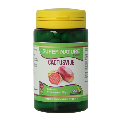 SNP Cactusvijg 500mg puur 60.00 Vegetarische capsules