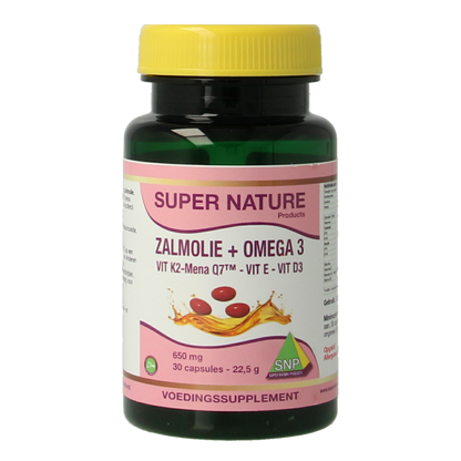 SNP Zalmolie & vit. K2 mena Q7 & vit. D3 & vit. E 30.00 Capsules