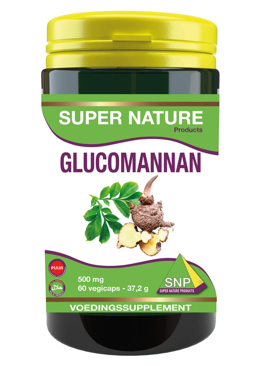 SNP Glucomannan 500mg puur 60 Vegetarische capsules