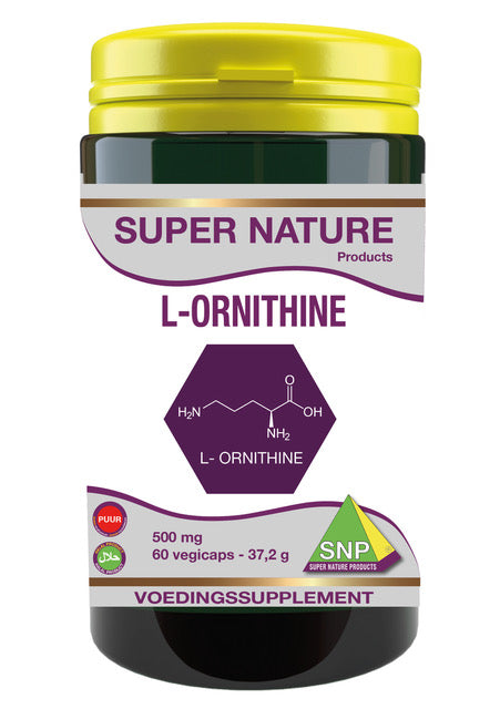 SNP L-Ornithine 500mg puur 60 Vegetarische capsules