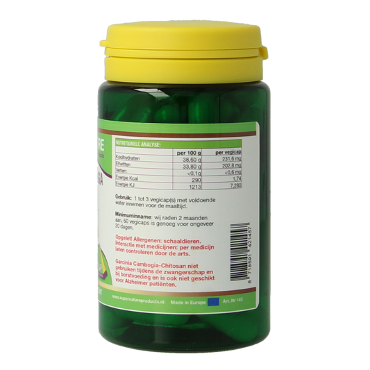 SNP Garcinia cambogia chitosan 500mg puur 60.00 Vegetarische capsules