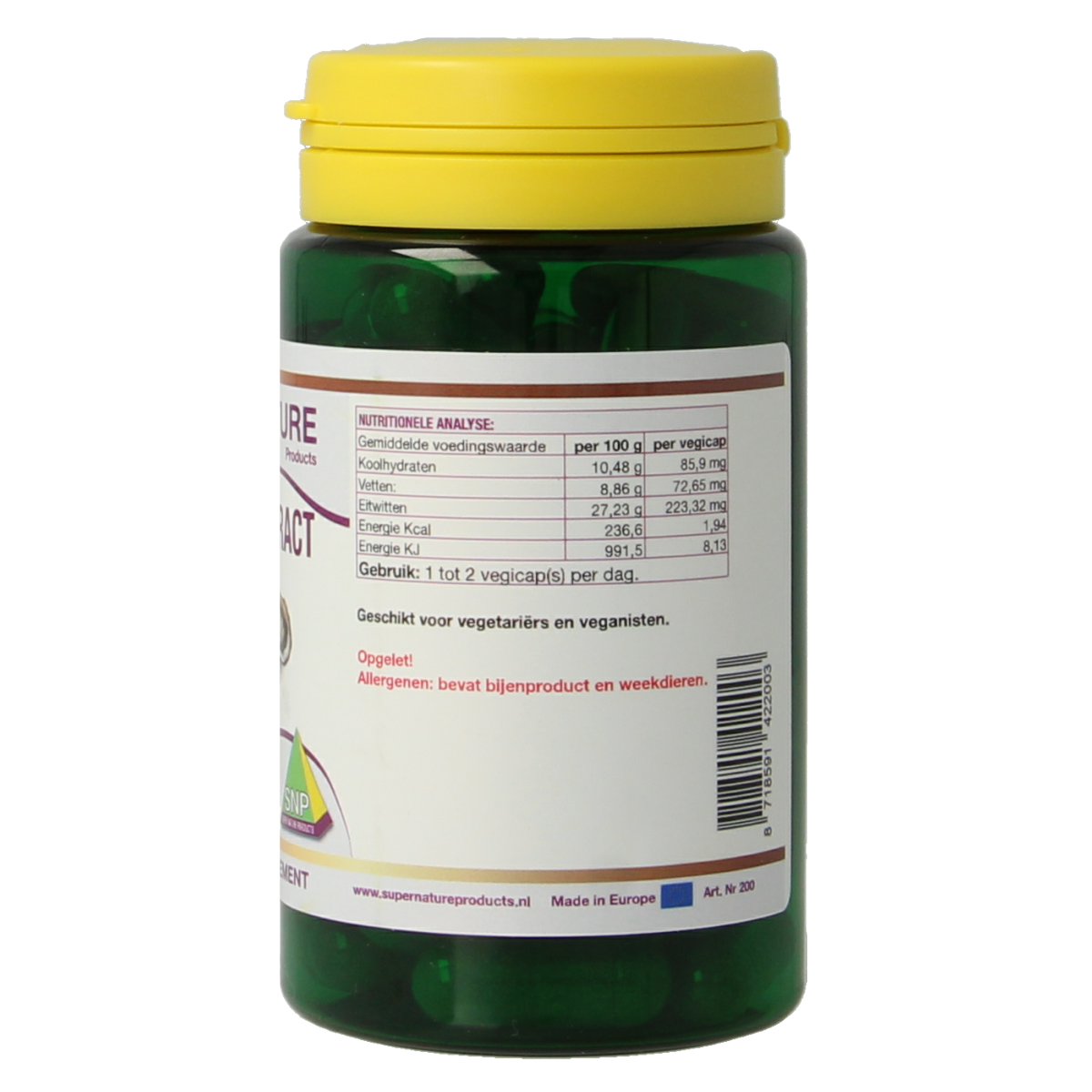 SNP Oester extract 700 mg puur 60.00 Vegetarische capsules