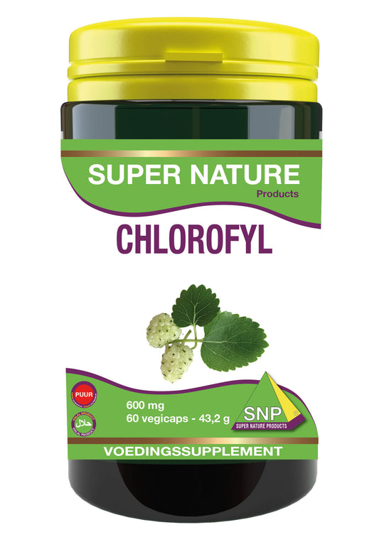 SNP Chlorofyl 600mg puur 60 Vegetarische capsules