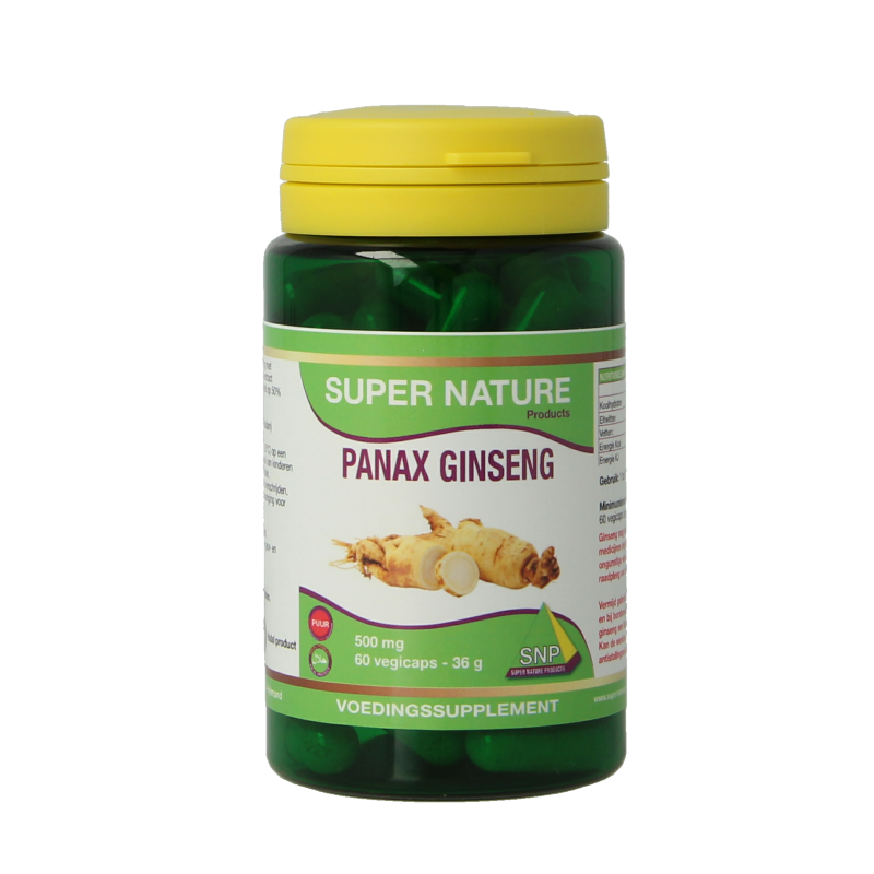 SNP Panax ginseng 500mg puur 60 Vegetarische capsules