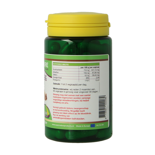SNP Panax ginseng 500mg puur 60.00 Vegetarische capsules