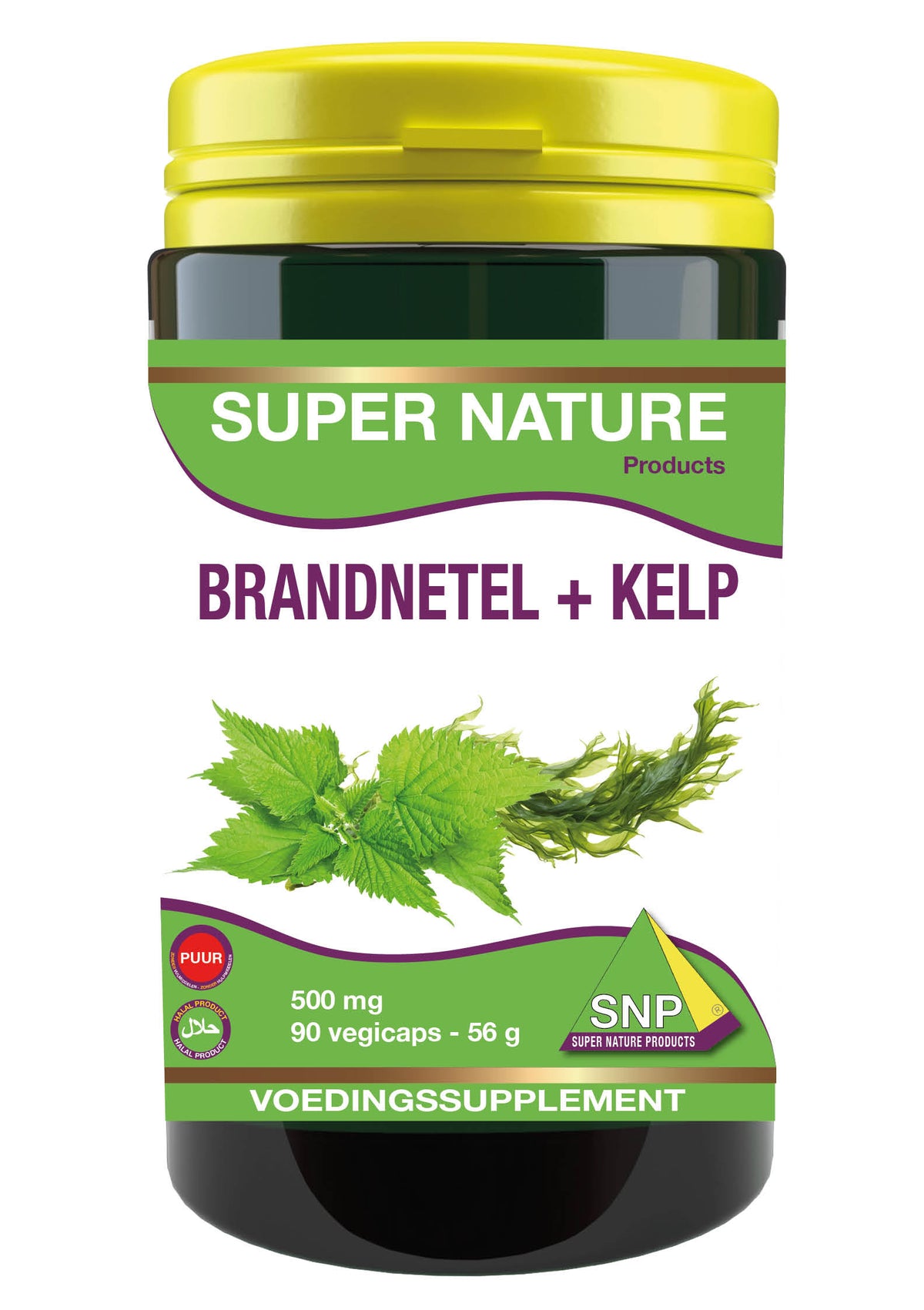 SNP Brandnetel + kelp 500mg puur 90.00 Capsules