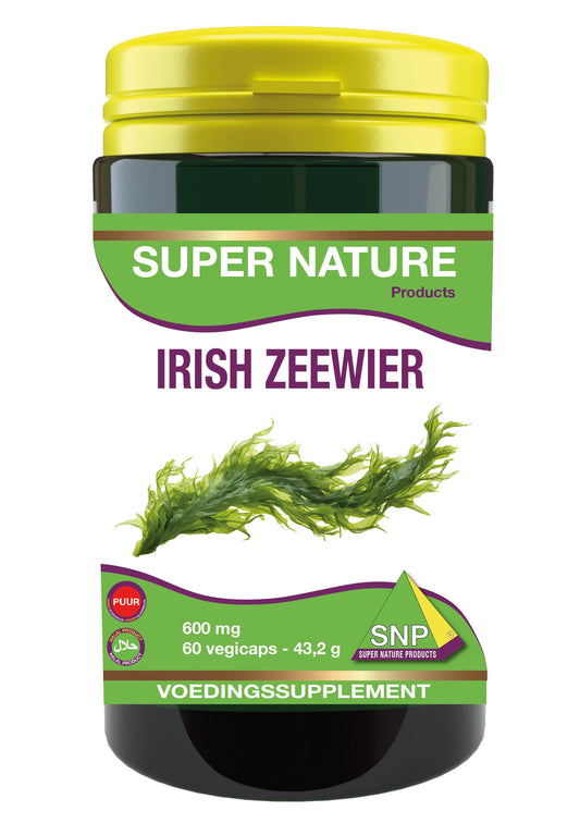 SNP Irish zeewier 600 mg puur 900mcg jodium 60.00 Vegetarische capsules