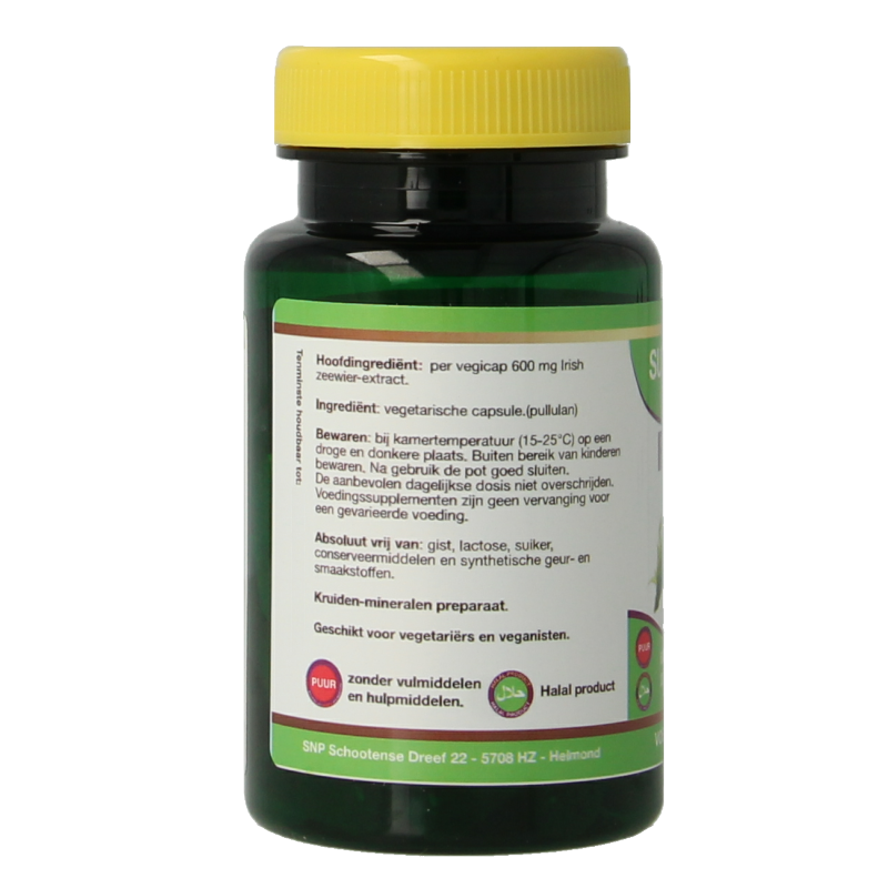 SNP Irish zeewier 600 mg puur 900mcg jodium 30 Vegetarische capsules