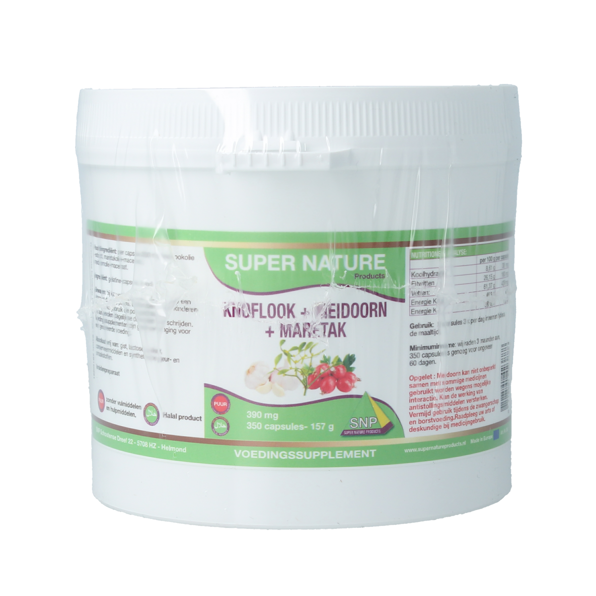 SNP Knoflook meidoorn maretak puur 350 Capsules