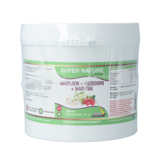 SNP Knoflook meidoorn maretak puur 350.00 Capsules