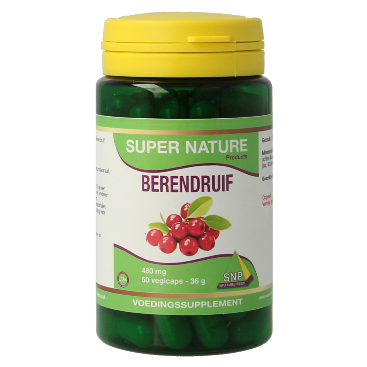 SNP Berendruif 480mg 60.00 Vegetarische capsules