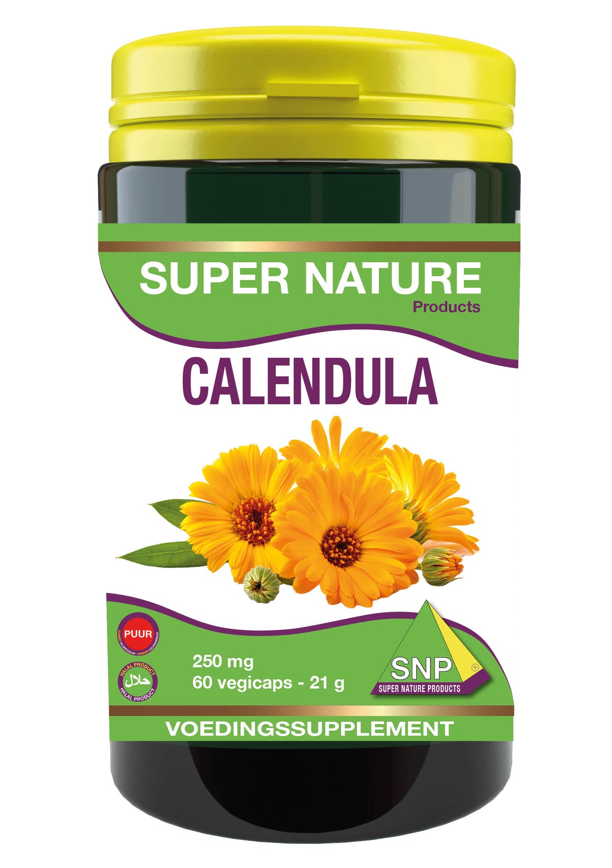 SNP Calendula 250mg puur 60.00 Vegetarische capsules