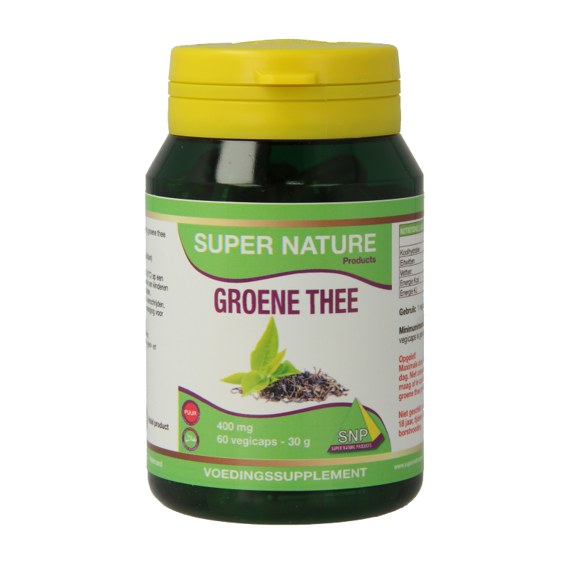 SNP Groene thee 400 mg puur 60 Vegetarische capsules