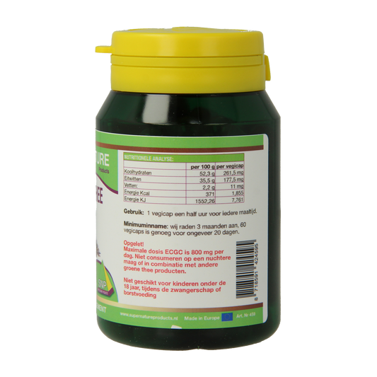 SNP Groene thee 400 mg puur 60.00 Vegetarische capsules