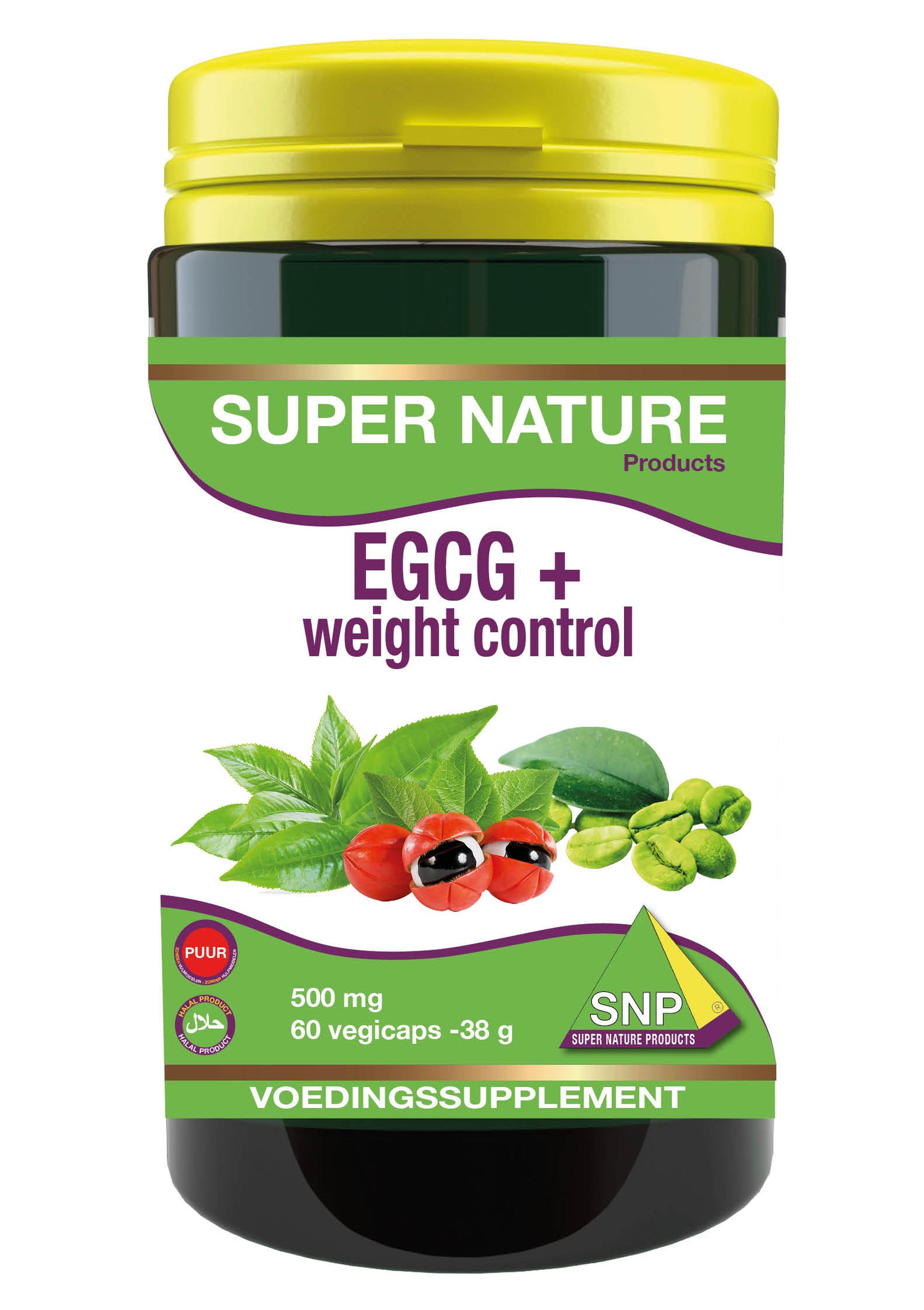 SNP EGCG+ Weight control puur 60 Vegetarische capsules