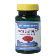 SNP Rode gist rijst monacoline K-vrij puur 30 Vegetarische capsules
