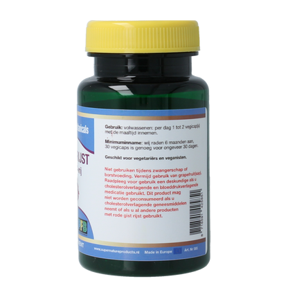 SNP Rode gist rijst monacoline K-vrij puur 30.00 Vegetarische capsules