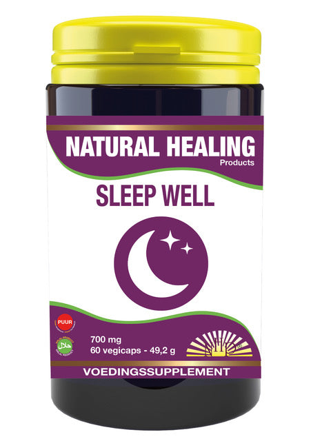 NHP Sleep well 700mg puur 60 Vegetarische capsules