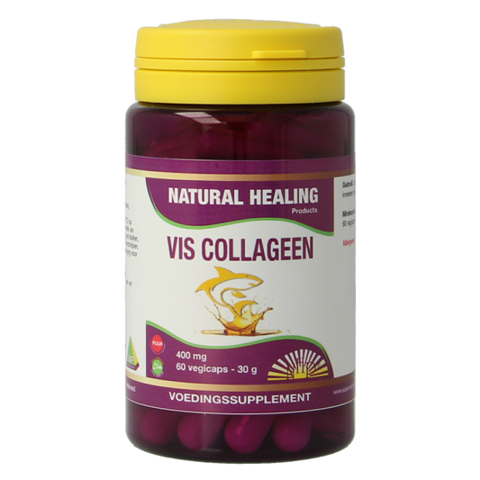 NHP Vis collageen 400mg puur 60 Vegetarische capsules