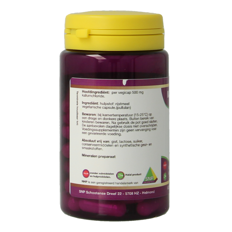 NHP Kalium 500mg 60 Vegetarische capsules