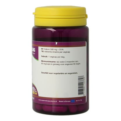 NHP Kalium 500mg 60.00 Vegetarische capsules