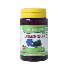 SNP Blauwe spirulina puur 30 Vegetarische capsules