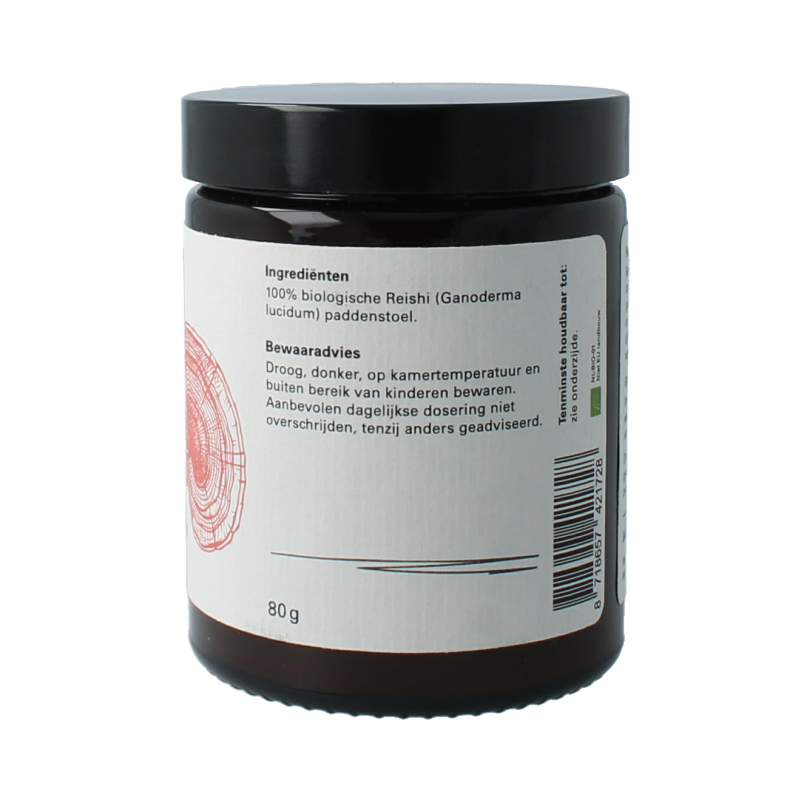 Van Toen Reishi poeder bio 80 Gram