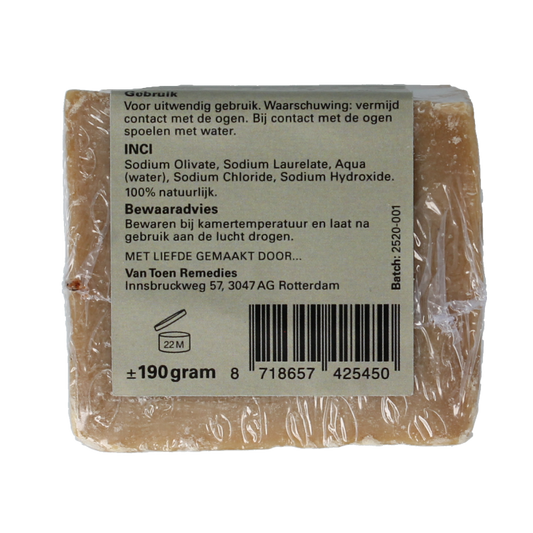 Van Toen Aleppo zeep 35% laurierbesolie 190 Gram