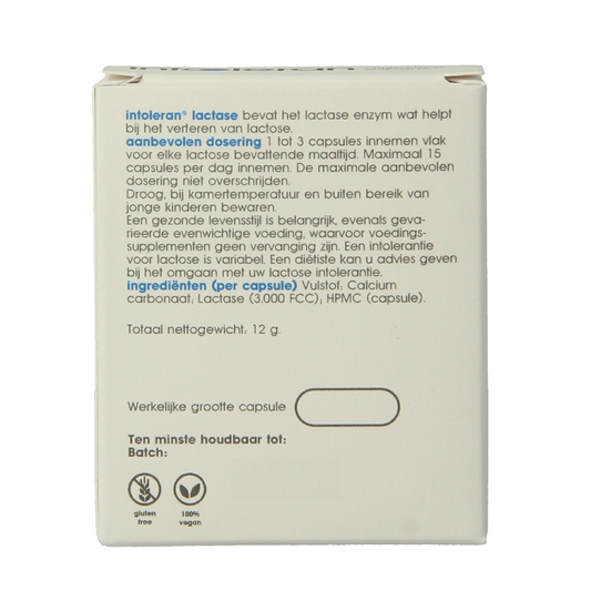Intoleran Lactase 3000 50 Capsules