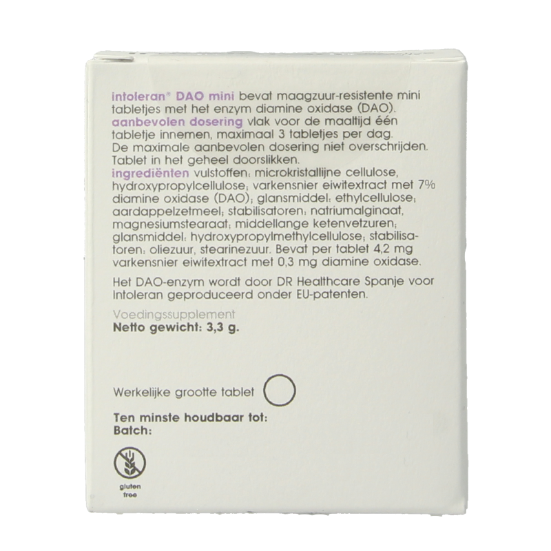 Intoleran DAO mini 60 Tabletten