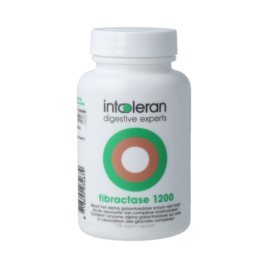 Intoleran Fibractase 1200 108.00 Vegetarische capsules