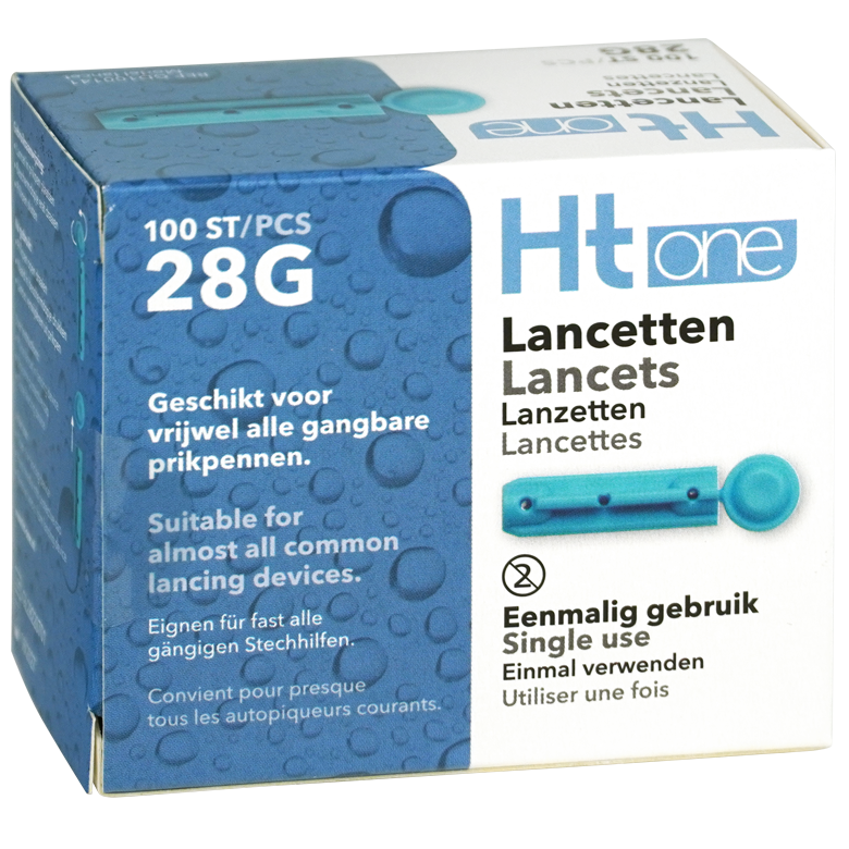 HT One Ht One Lancetten 28G 100.00 Stuks