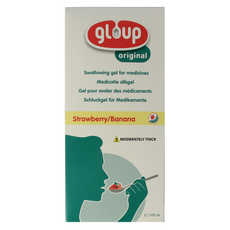 Gloup Original medicatie inname gel aardbei banaan 500 Milliliter