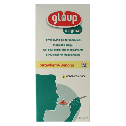 Gloup Original medicatie inname gel aardbei banaan 500.00 Milliliter