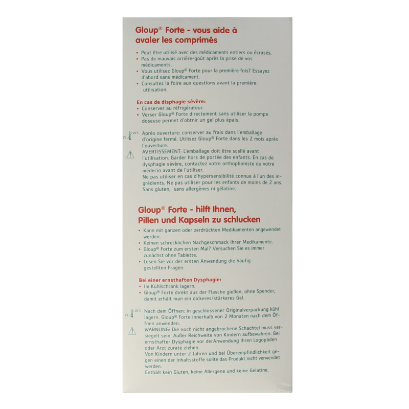 Gloup Forte met pomp 500 Milliliter