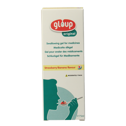 Gloup Original medicatie inname gel aardbei banaan 75.00 Milliliter