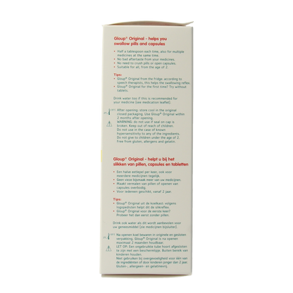 Gloup Original medicatie inname gel aardbei banaan 75.00 Milliliter