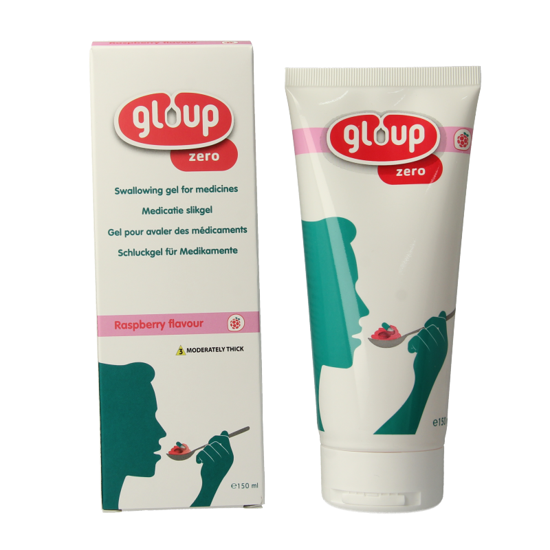 Gloup Zero medicatie inname gel framboos 150 Milliliter