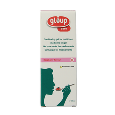 Gloup Zero medicatie inname gel framboos 75.00 Milliliter