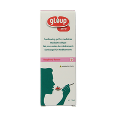 Gloup Zero medicatie inname gel framboos 75 Milliliter