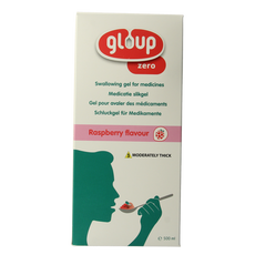 Gloup Zero medicatie inname gel framboos 500 Milliliter