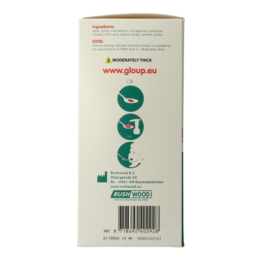 Gloup Zero medicatie inname gel framboos 500 Milliliter
