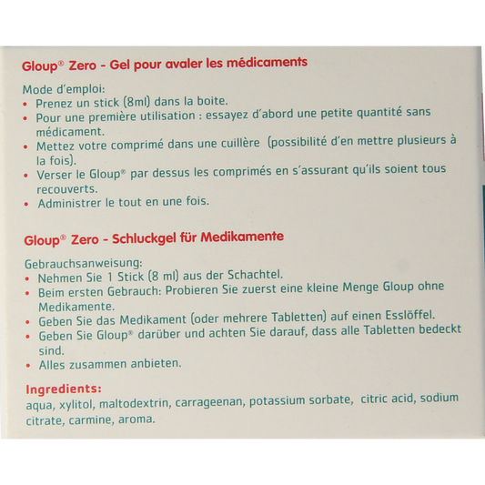 Gloup Zero stickpack 25.00 Stuks