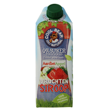 Cool Bear Siroop aardbei-appel 750.00 Milliliter