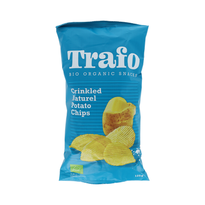 Trafo Ribbelchips gezouten bio 125.00 Gram