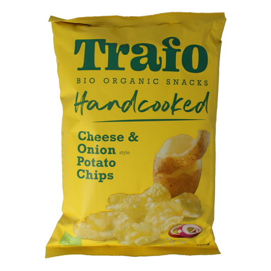 Trafo Chips handcooked kaas & ui bio 125 Gram