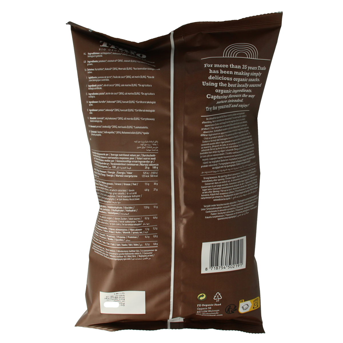 Trafo Chips kokosolie gebakken bio 100.00 Gram