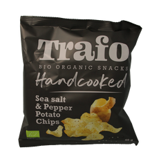 Trafo Chips handcooked zout en peper bio 40 Gram