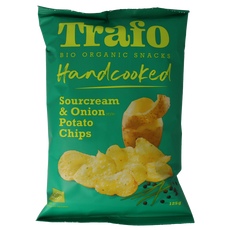 Trafo Chips handcooked sour cream & onion bio 125 Gram